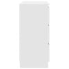 vidaXL Komoda bela 80x35x76 cm inženirski les