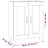 vidaXL Komoda dimljeni hrast 69,5x34x90 cm konstruiran les