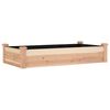 vidaXL Vrtna visoka greda s podlogo 120x60x25 cm trden les jelke