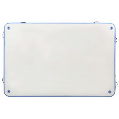 vidaXL Napihljiva plavajoča deska modra in bela 200x150x15 cm