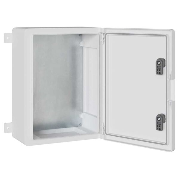 vidaXL Nadzorna omara Siva 47 x 20 x 60 cm ABS plastika