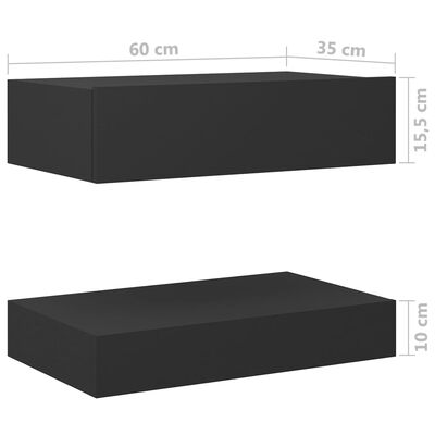 vidaXL Nočna omarica siva 60x35 cm iverna plošča
