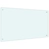 vidaXL Kuhinjska za&scaron;čitna obloga mlečna 100x60 cm kaljeno steklo