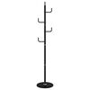 vidaXL Stojalo za pla&scaron;če črno 183 cm železo s pra&scaron;nim premazom
