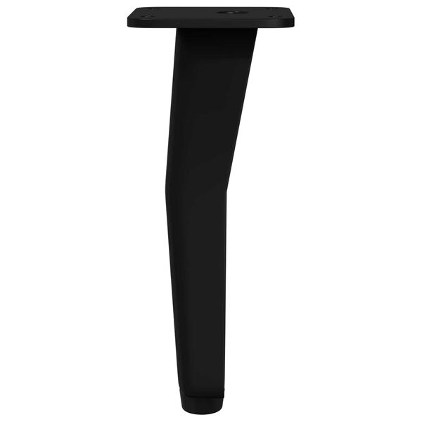 vidaXL Stojne noge 2 pcs Črna 40 x 40 x 100 mm elezo