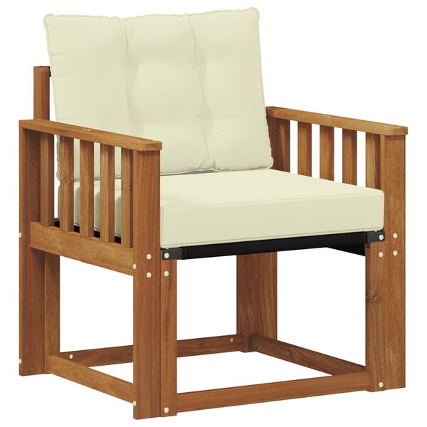 vidaXL Zunanja garnitura za sedenje Masivno akacijevo les in Textilene