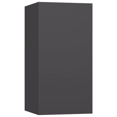 vidaXL Komplet TV omaric 6-delni siva iverna plošča