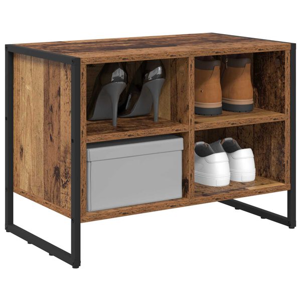 vidaXL Omara za čevlje Star les 60 x 35 x 44 cm Konstruiran les