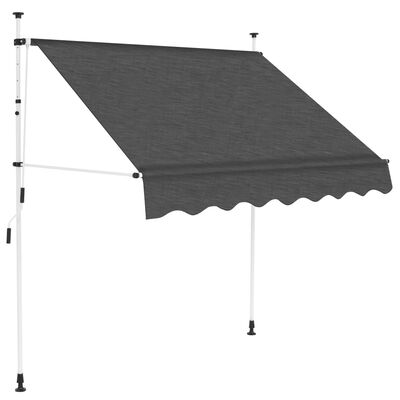 vidaXL Ročno zložljiva tenda 150 cm antracitna