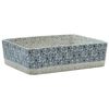vidaXL Umivalnik siv in moder pravokoten 46x35,5x13 cm keramika