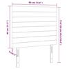 vidaXL Vzglavje postelje temno rjavo 90x5x118/128 cm blago