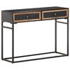 vidaXL Konzolna mizica 100x35x75 cm trden mangov les