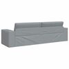 vidaXL Sofa postelja Svetlo siva 245 x 78 x 77 cm Žamet
