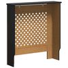 vidaXL Pokrov za radiator MDF črn 78 cm