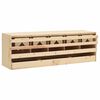 vidaXL Gnezdi&scaron;če za koko&scaron;i s 5 predelki 117x33x38 cm trdna borovina