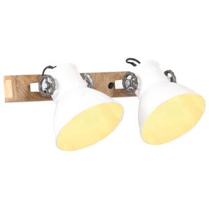 vidaXL Industrijska stenska svetilka bela 45x25 cm E27