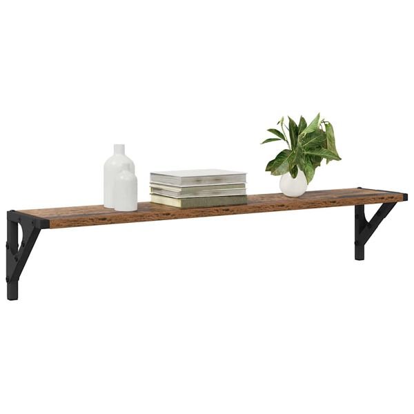 vidaXL Stenske police 2 pcs Star les 80 x 15 x 15,5 cm Konstruiran les