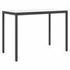 vidaXL Barska miza Bela 150 x 80 x 105 cm Masivno borovo les
