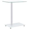 vidaXL Mizica U-oblike prozorna 45x30x58 cm kaljeno steklo