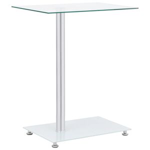 vidaXL Mizica U-oblike prozorna 45x30x58 cm kaljeno steklo