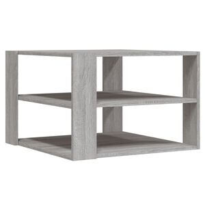 vidaXL Klubska mizica siva sonoma 58x58x40 cm inženirski les