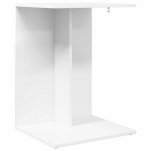 vidaXL Stranska miza Bela 45 x 40 x 62,5 cm Inženirski les