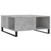 vidaXL Klubska mizica betonsko siva 80x80x36,5 cm inženirski les