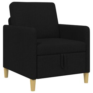 vidaXL Sofa s shrambo Črna 72 x 78 x 87 cm Poliester