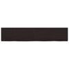 vidaXL Stenska polica temno rjava 200x40x(2-6) cm trdna hrastovina