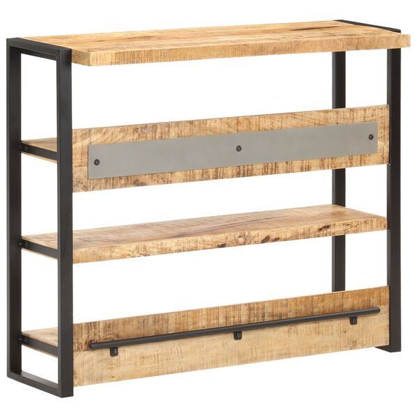 vidaXL Barska miza 120x40x101 cm robusten mangov les