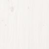vidaXL Vrtna miza bela 121x82,5x45 cm trdna borovina