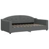 vidaXL Raztegljiva postelja temno siva 100x190 cm blago