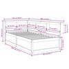 vidaXL Knjižna postelja brez vzmetnice bela 75x190 cm trdna borovina