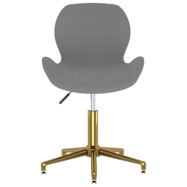 vidaXL Vrtljivi jedilni stoli 6 kosov temno siv žamet