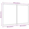 vidaXL Magnetna tabla zložljiva 120x60x1,7 cm aluminij