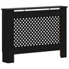 vidaXL Pokrov za radiator črn 112x19x81,5 cm mediapan