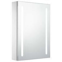 vidaXL LED kopalniška omarica z ogledalom 50x13x70 cm