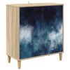 vidaXL Strani &scaron;al RAALTE Sonoma 69 x 33 x 75 cm Inženirski les