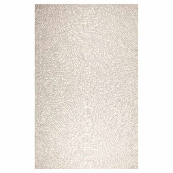 vidaXL Rug "ZIZUR" Cream 200x290 cm Juta videz Notranje in zunanje