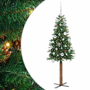 vidaXL Ožja jelka Zelena 150 cm PVC in trden bor