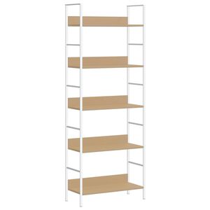 vidaXL Knjižna polica 5-nadstropna hrast 60x27,6x158,5 cm inž. les