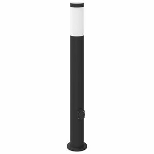 vidaXL Stebriček z vtičnico 80 cm nerjaveče jeklo IP44