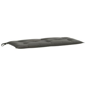 vidaXL Blazina za vrtno klop melanž temno siva 100x50x7 cm blago