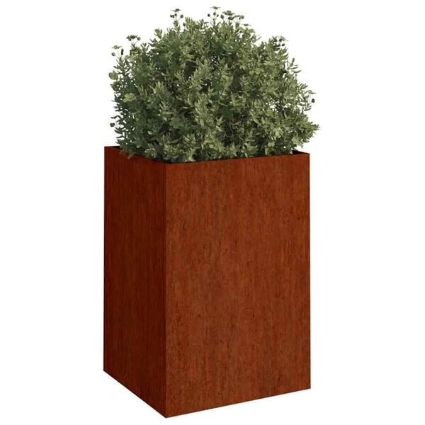 vidaXL Cvetlično korito 42x38x75 cm corten jeklo