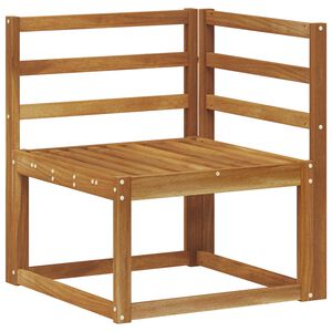 vidaXL Zunanja garnitura za sedenje 6 pcs Naravna Masiven les akacije