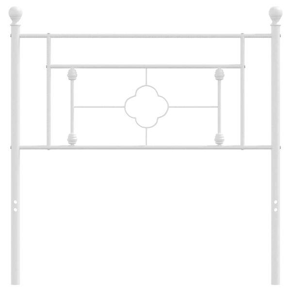 vidaXL Kovinsko nadomestno vzglavje belo 90 cm