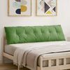 vidaXL Poglavni vzglavnik Svetlo zelena 180 x 50 cm Žametna tkanina