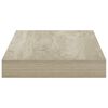 vidaXL Stenske police 2 kosa barva hrasta 40x23x3,8 cm MDF