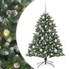 vidaXL Umestno božično drevo Zelena 120 cm PVC, plastika in jeklo