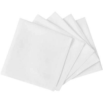 25 belih prtičkov iz blaga 50 x 50 cm